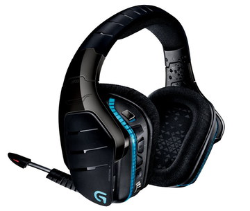 WiFi Gaming Headset PS4 In Black With Blue Stripe